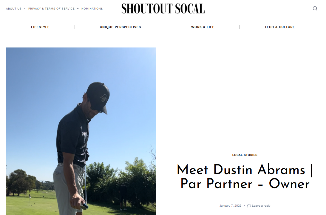 Shoutout Socal - Meet Dustin Abrams